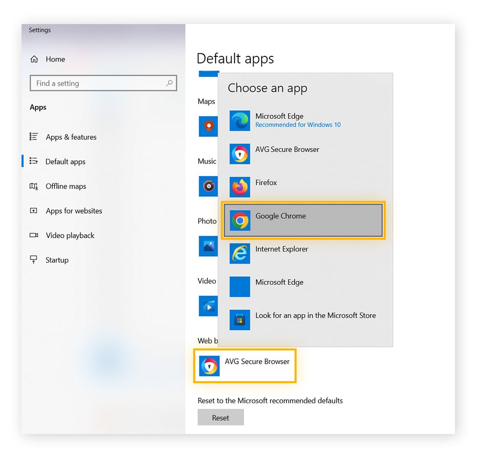 MAKE CHROME DEFAULT BROWSER ON PC visual data 7
